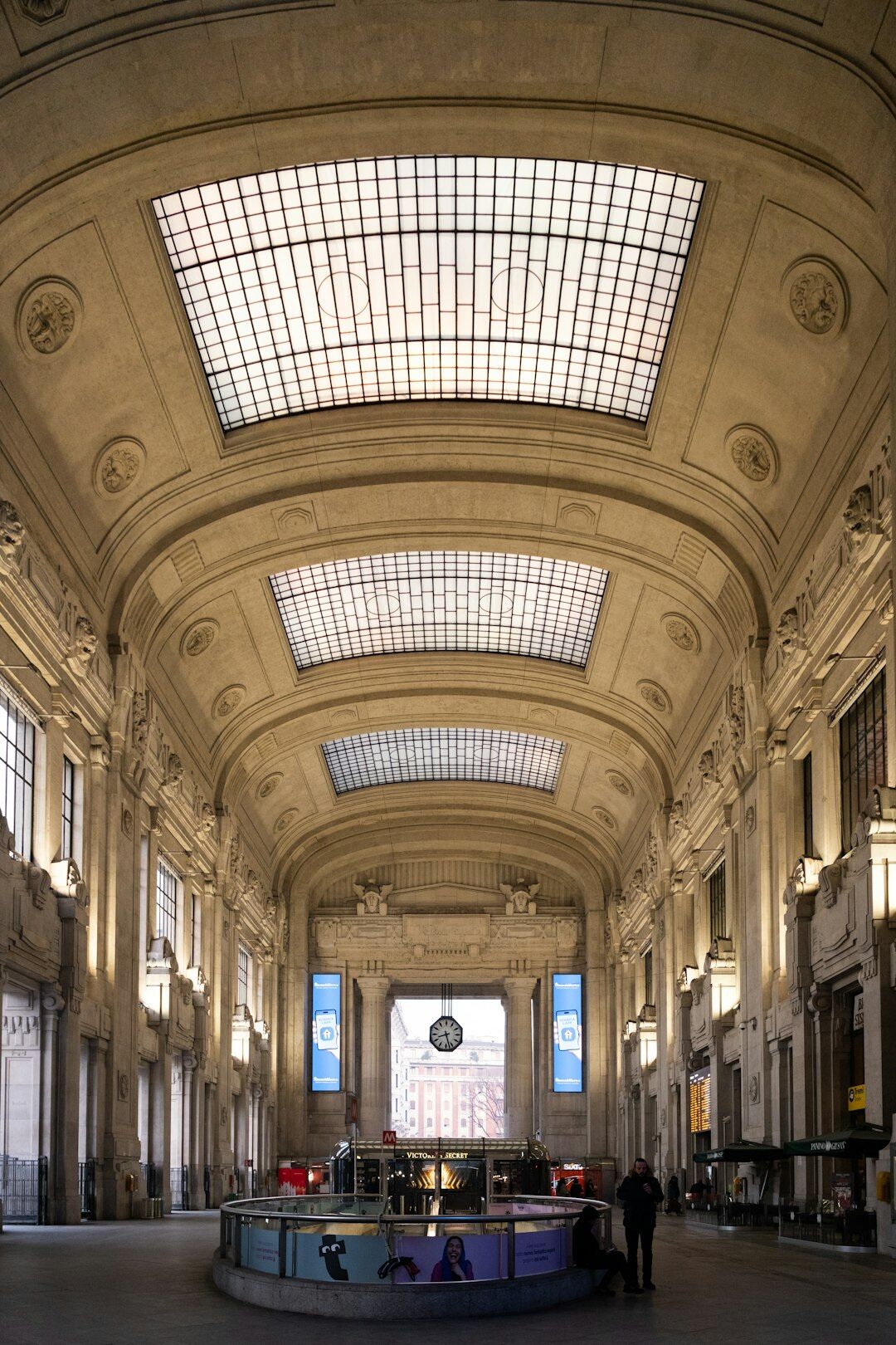 swiss bank interior with vaults